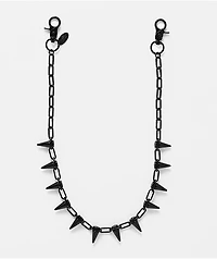 Broken Promises Spiked Black Pocket Chain