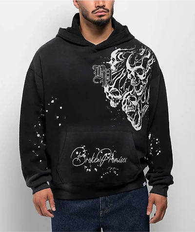 Broken Promises Storm Of Chaos Black Hoodie