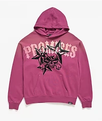 Broken Promises Subculture Studded Pink Hoodie