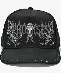 Broken Promises Surrender Studded Black Snapback Hat