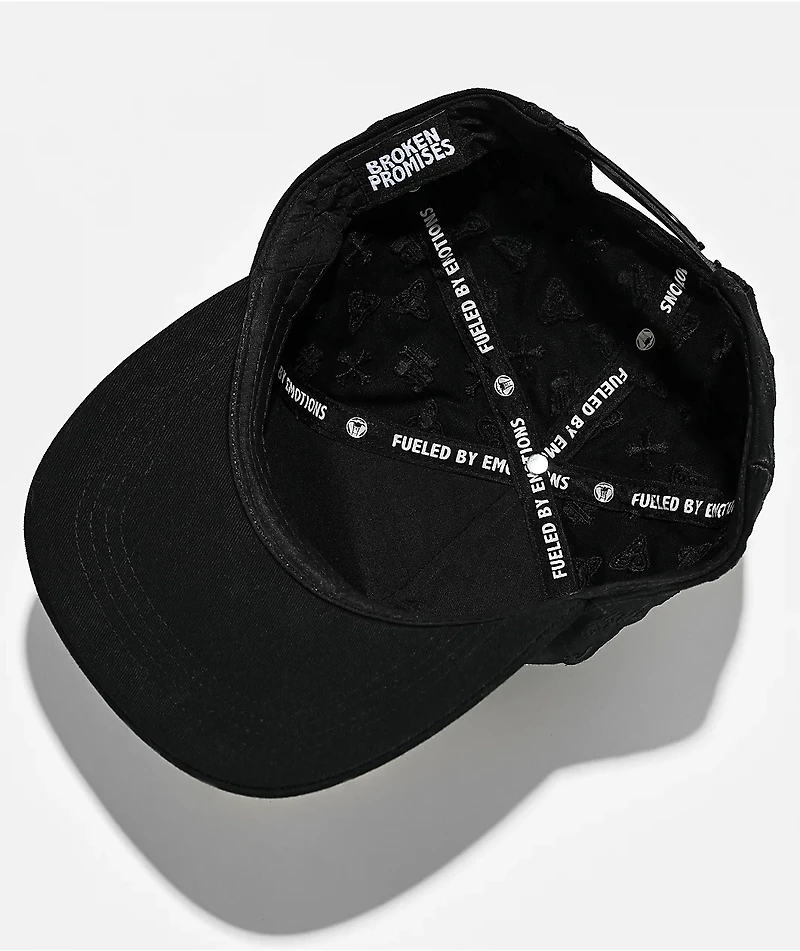 Broken Promises Surrender Studded Black Snapback Hat