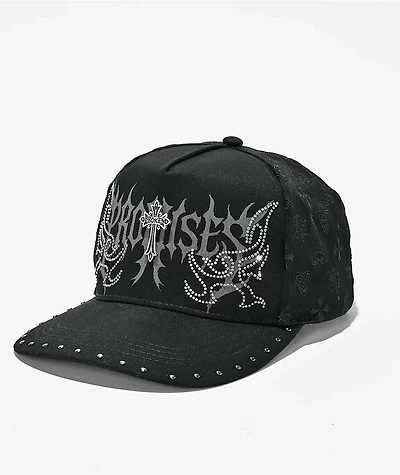 Broken Promises Surrender Studded Black Snapback Hat