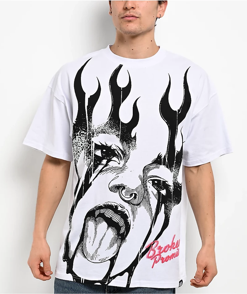 Broken Promises Taste White T-Shirt