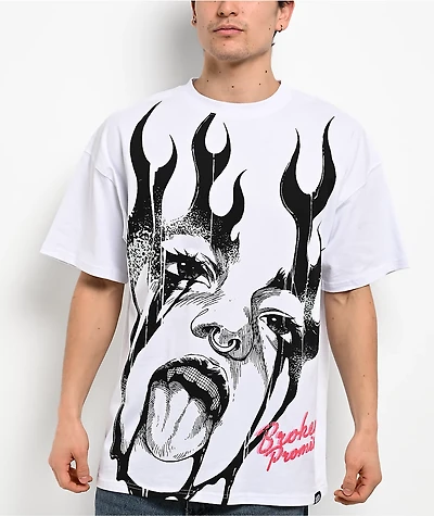 Broken Promises Taste White T-Shirt