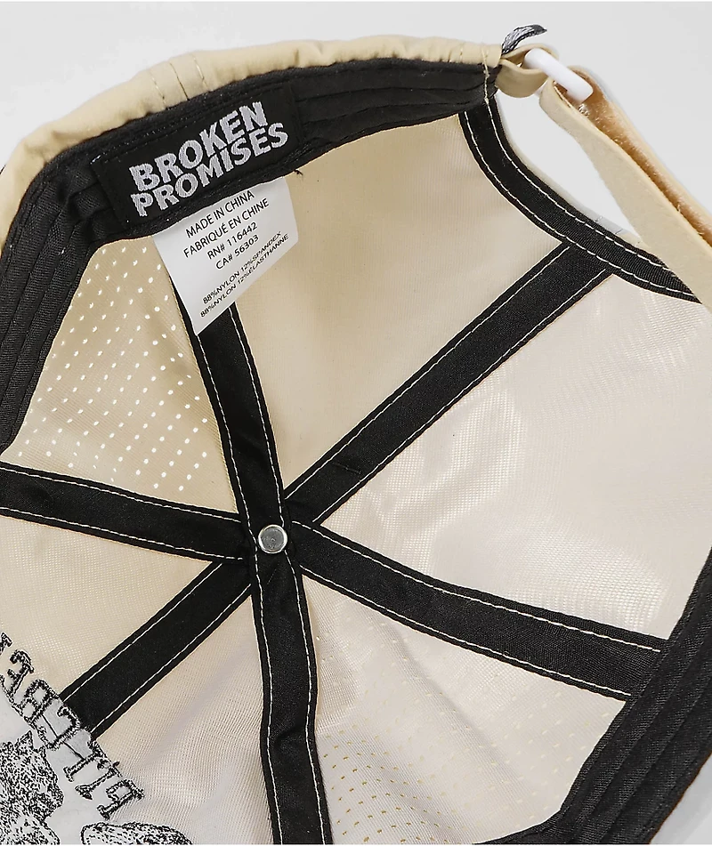 Broken Promises The Threat Beige Strapback Hat
