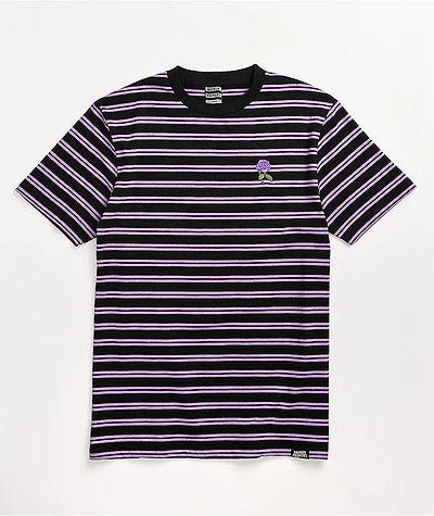 Broken Promises Thornless Black & Purple Stripe T-Shirt