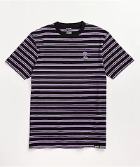 Broken Promises Thornless Black & Purple Stripe T-Shirt