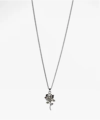 Broken Promises Thornless Bling 22" Silver Necklace