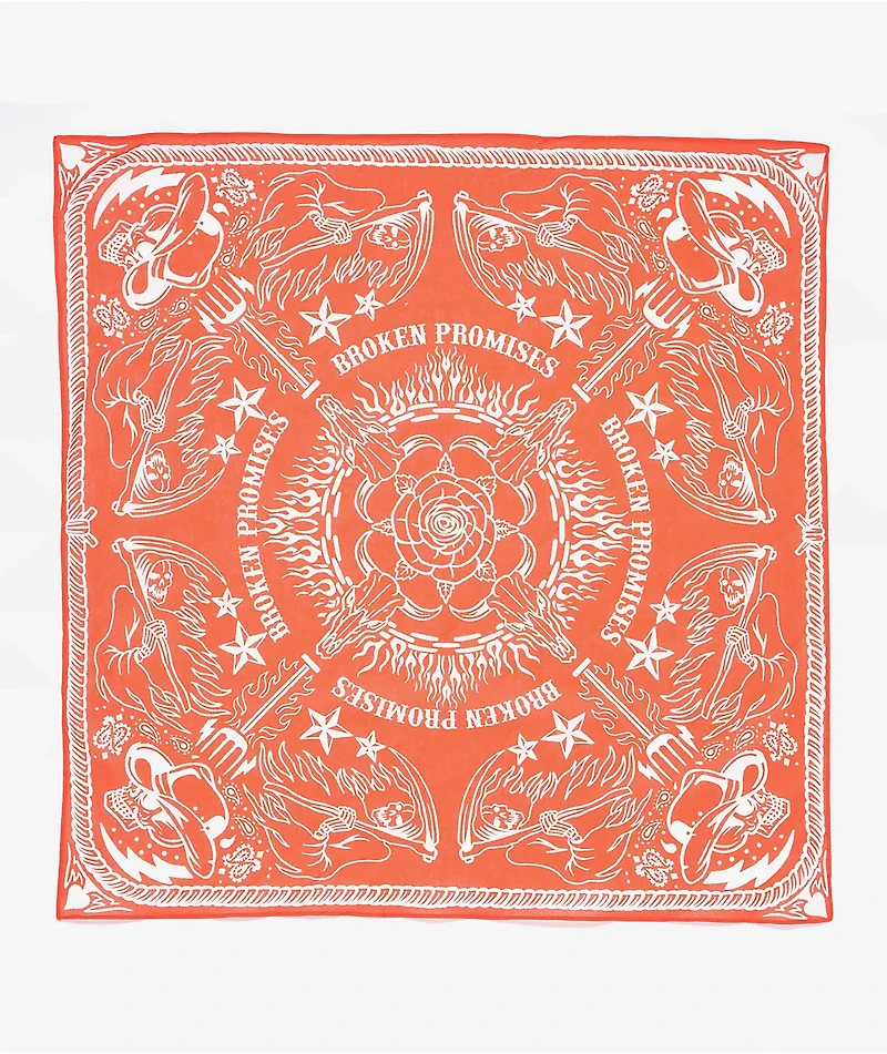 Broken Promises Thunderheart Orange Bandana Necklace