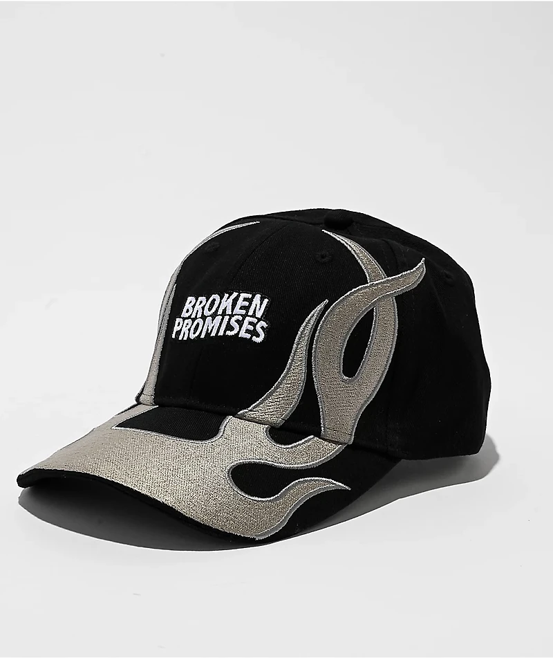 Broken Promises Tribal Mental Black Strapback Hat