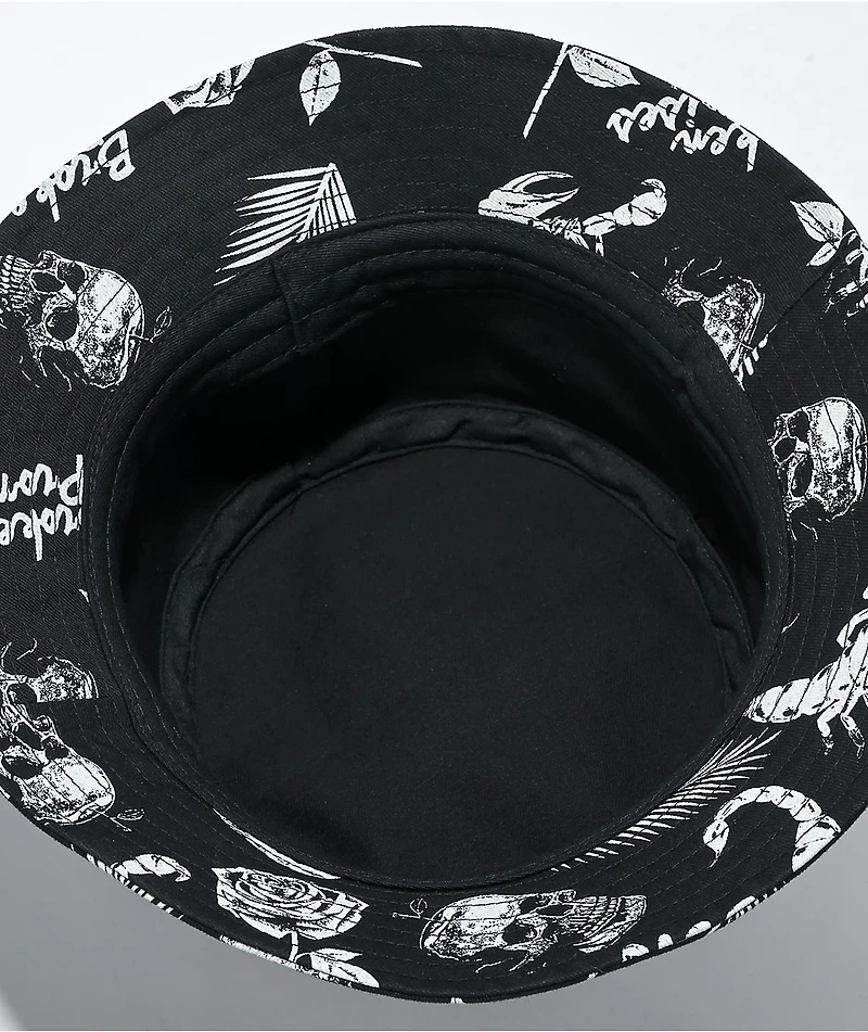 Broken Promises Tropic Disaster Black Bucket Hat