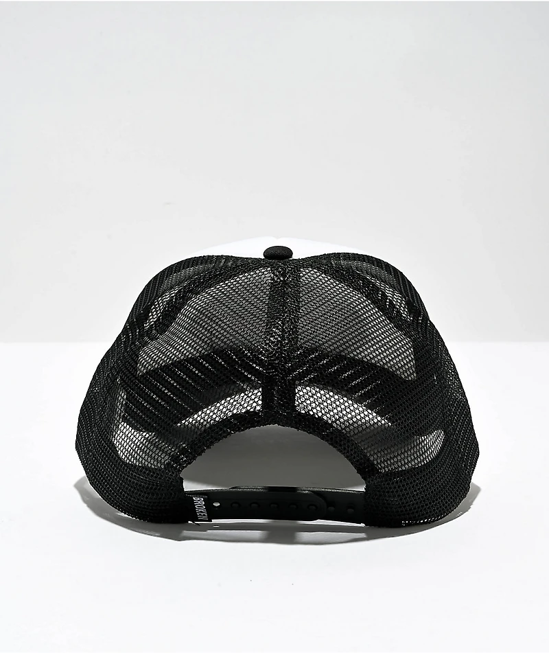 Broken Promises Truckstop White & Black Trucker Hat