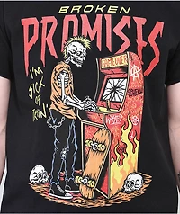 Broken Promises Try Again Black T-Shirt
