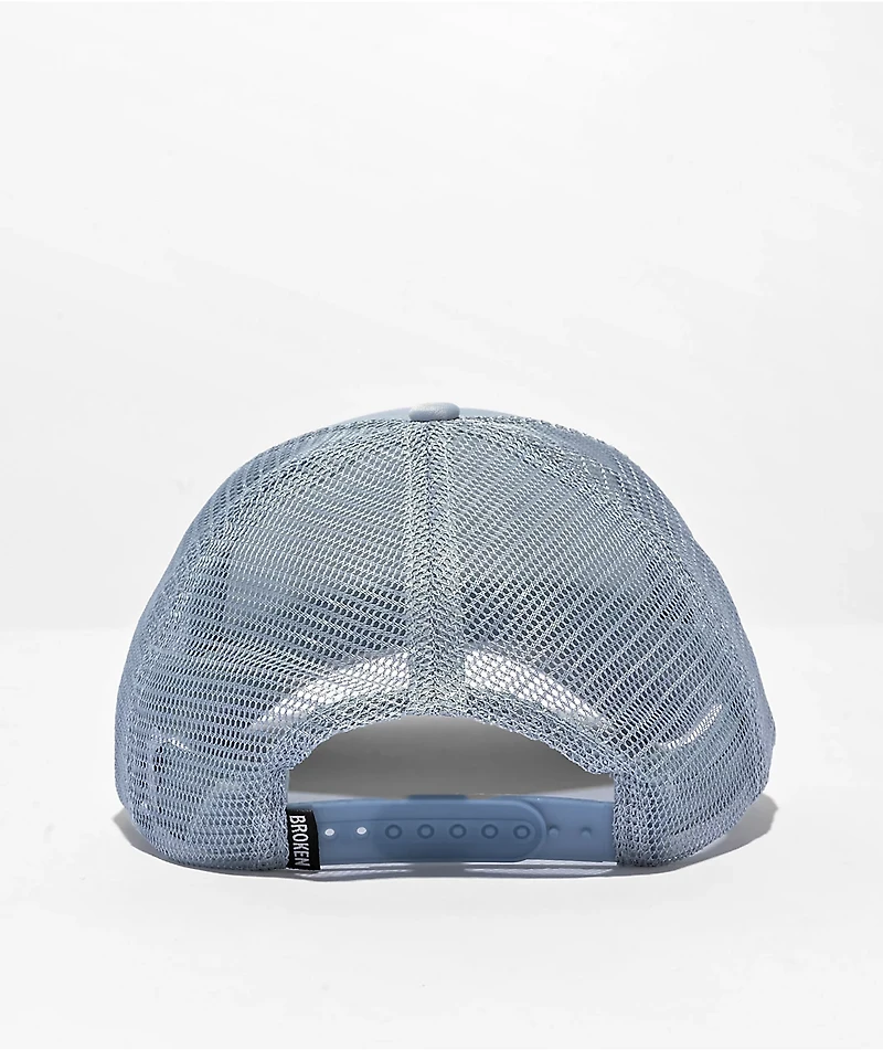 Broken Promises Twin Flame Baby Blue Trucker Hat