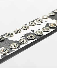Broken Promises Udder Desire Rhinestone Black Belt