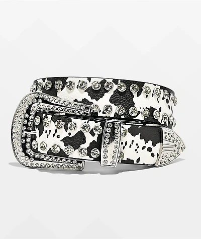 Broken Promises Udder Desire Rhinestone Black Belt