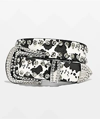 Broken Promises Udder Desire Rhinestone Black Belt