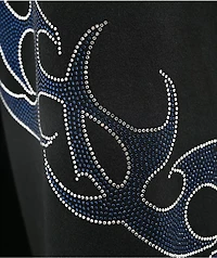 Broken Promises Ultrablade Rhinestone Black Sweatpants