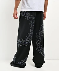 Broken Promises Ultrablade Rhinestone Black Sweatpants