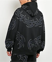 Broken Promises Ultrablade Rhinestone Black Zip Hoodie