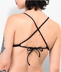 Broken Promises Undead Black Triangle Bikini Top