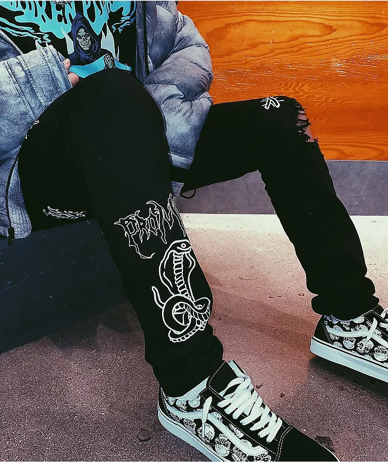 Broken Promises Unfortunate Black Denim Jeans