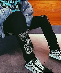 Broken Promises Unfortunate Black Denim Jeans