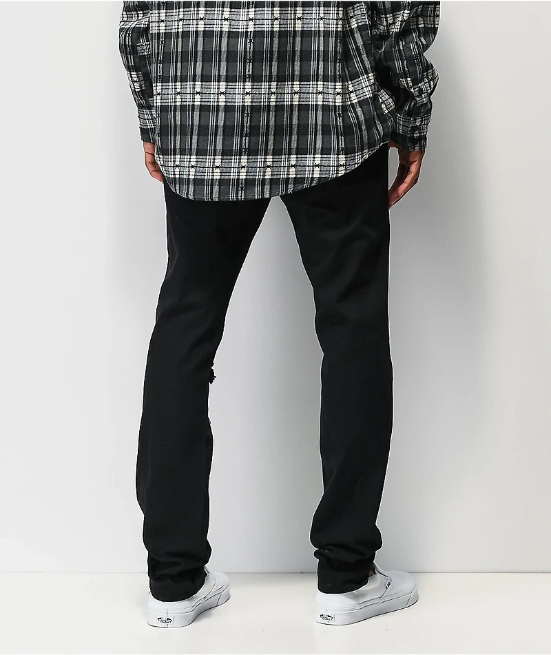 Broken Promises Unfortunate Black Denim Jeans