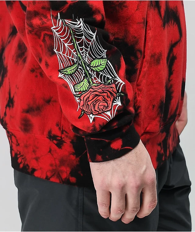 Broken Promises Warned You Tie Dye Red Hoodie at Hamilton Place in