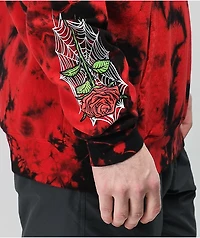 Broken Promises Warned You Tie Dye Red Hoodie