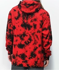 Broken Promises Warned You Tie Dye Red Hoodie