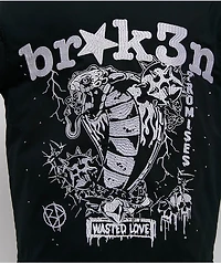 Broken Promises Wasted Love Black Work Jacket