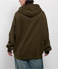 Broken Promises Wasted Love Brown Rhinestone Hoodie