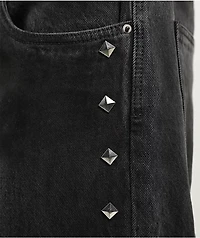 Broken Promises Weapon Studded Black Wash Jeans