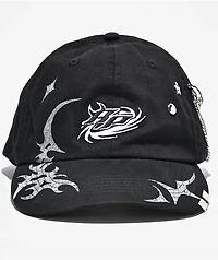 Broken Promises Whirl Airbrush Black Strapback Hat