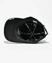 Broken Promises Whirl Airbrush Black Strapback Hat