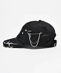 Broken Promises Whirl Airbrush Black Strapback Hat