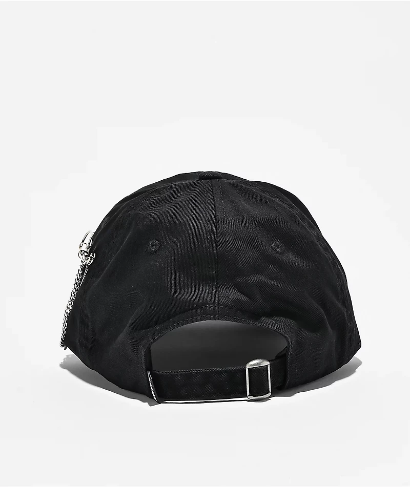 Broken Promises Whirl Airbrush Black Strapback Hat