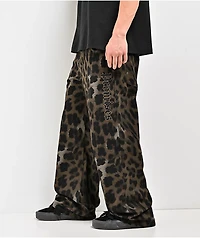 Broken Promises Wild Leopard Brown Jeans