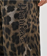 Broken Promises Wild Leopard Brown Jeans