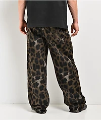 Broken Promises Wild Leopard Brown Jeans