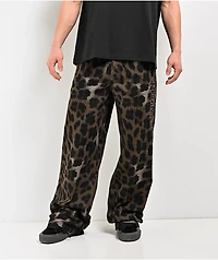 Broken Promises Wild Leopard Brown Jeans