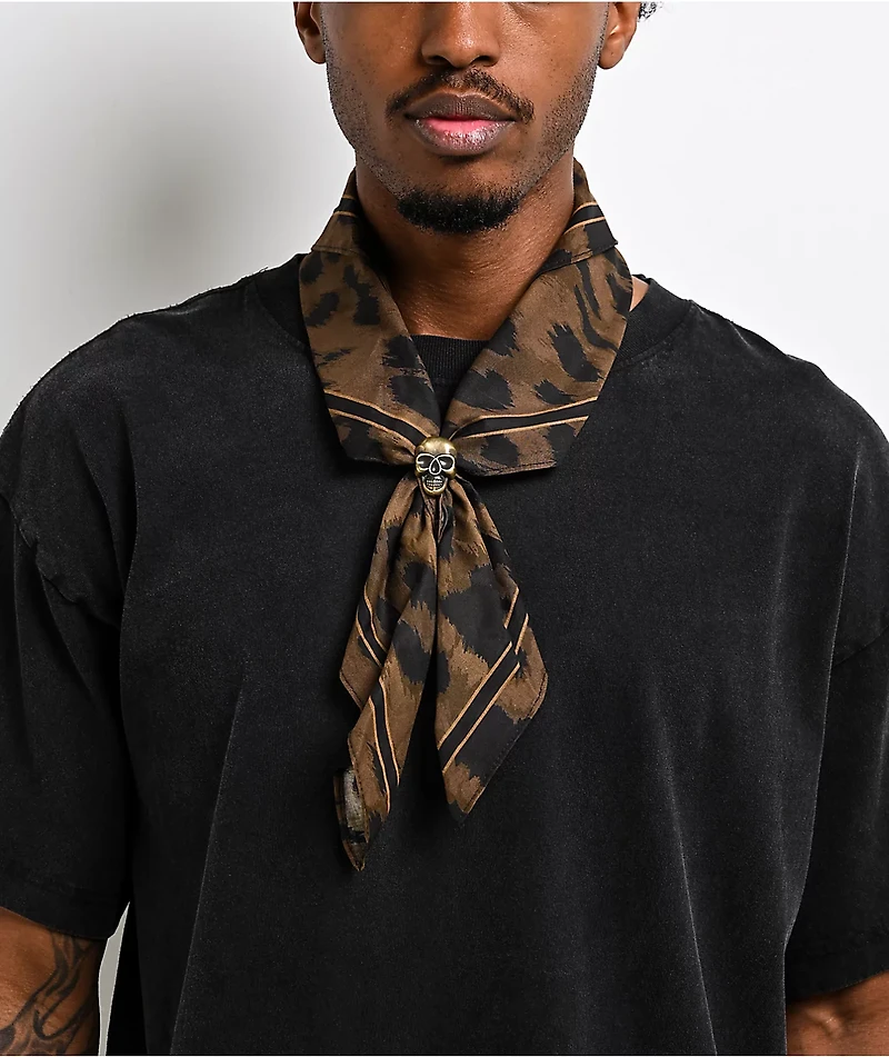 Broken Promises Wild Youth Leopard Bandana Necklace