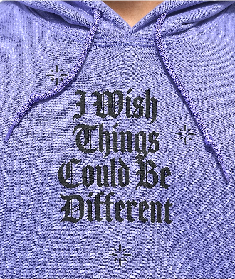 Broken Promises Wishful Thinking Purple Hoodie