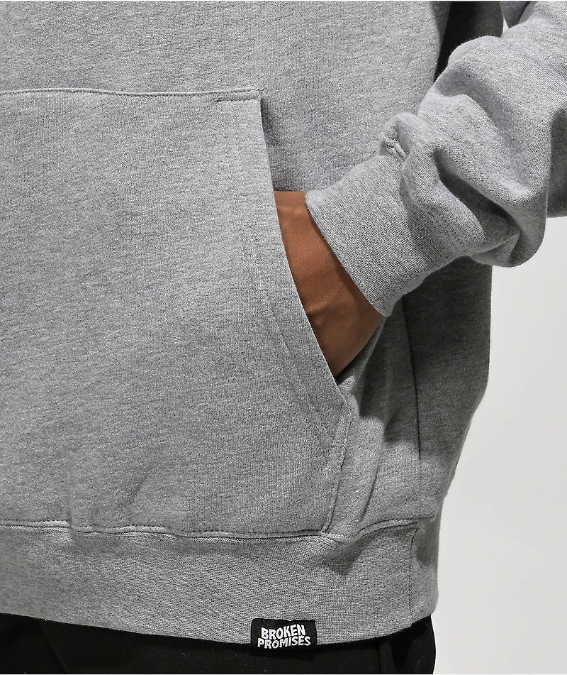 Broken Promises Without You Grey Hoodie