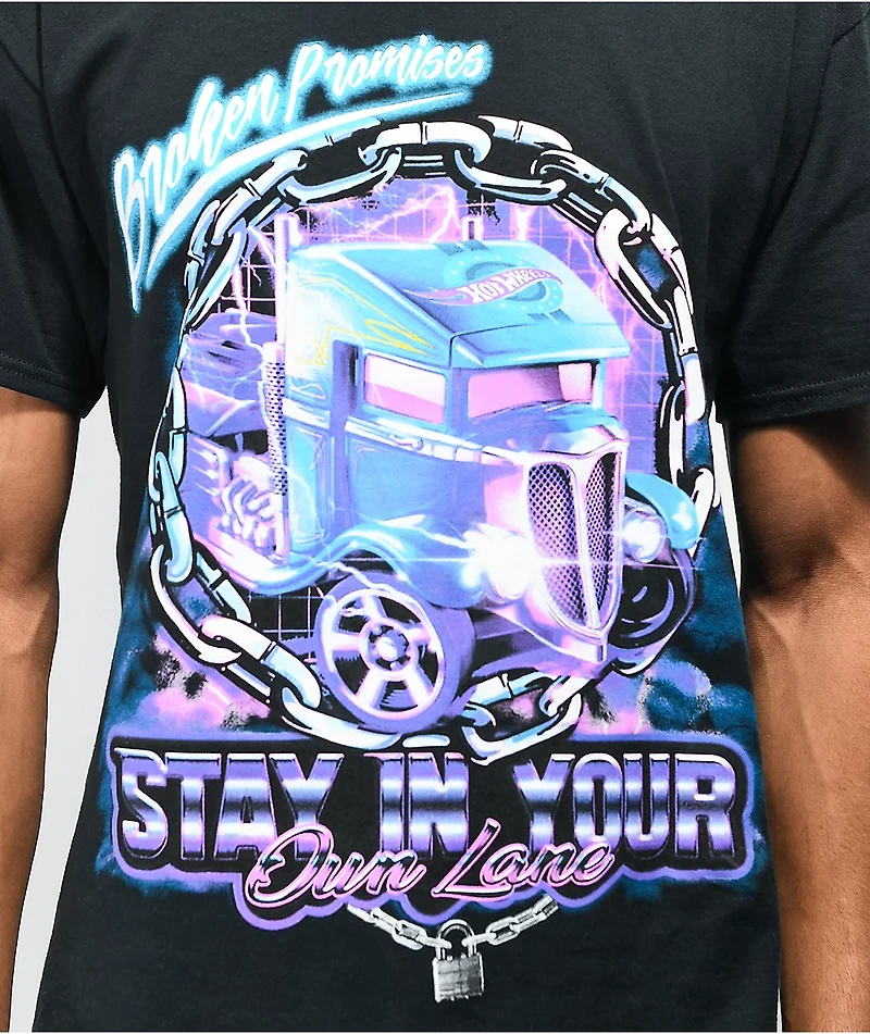 Broken Promises x  Hot Wheels Truck Black T-Shirt