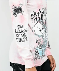 Broken Promises x Casper Do Me Dirty Pink Tie Dye Long Sleeve T-Shirt