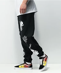 Broken Promises x Casper Doodles Black Sweatpants