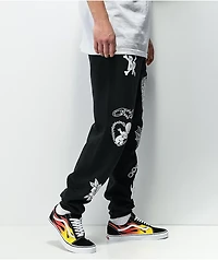 Broken Promises x Casper Doodles Black Sweatpants