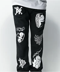 Broken Promises x Casper Doodles Black Sweatpants